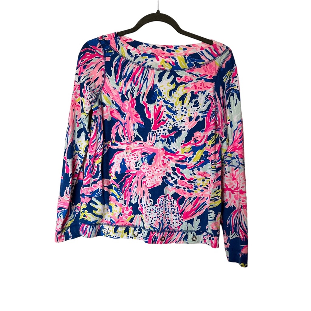 Lilly Pulitzer Sunken Treasure Jojo Pullover Long Sleeve Top size XS